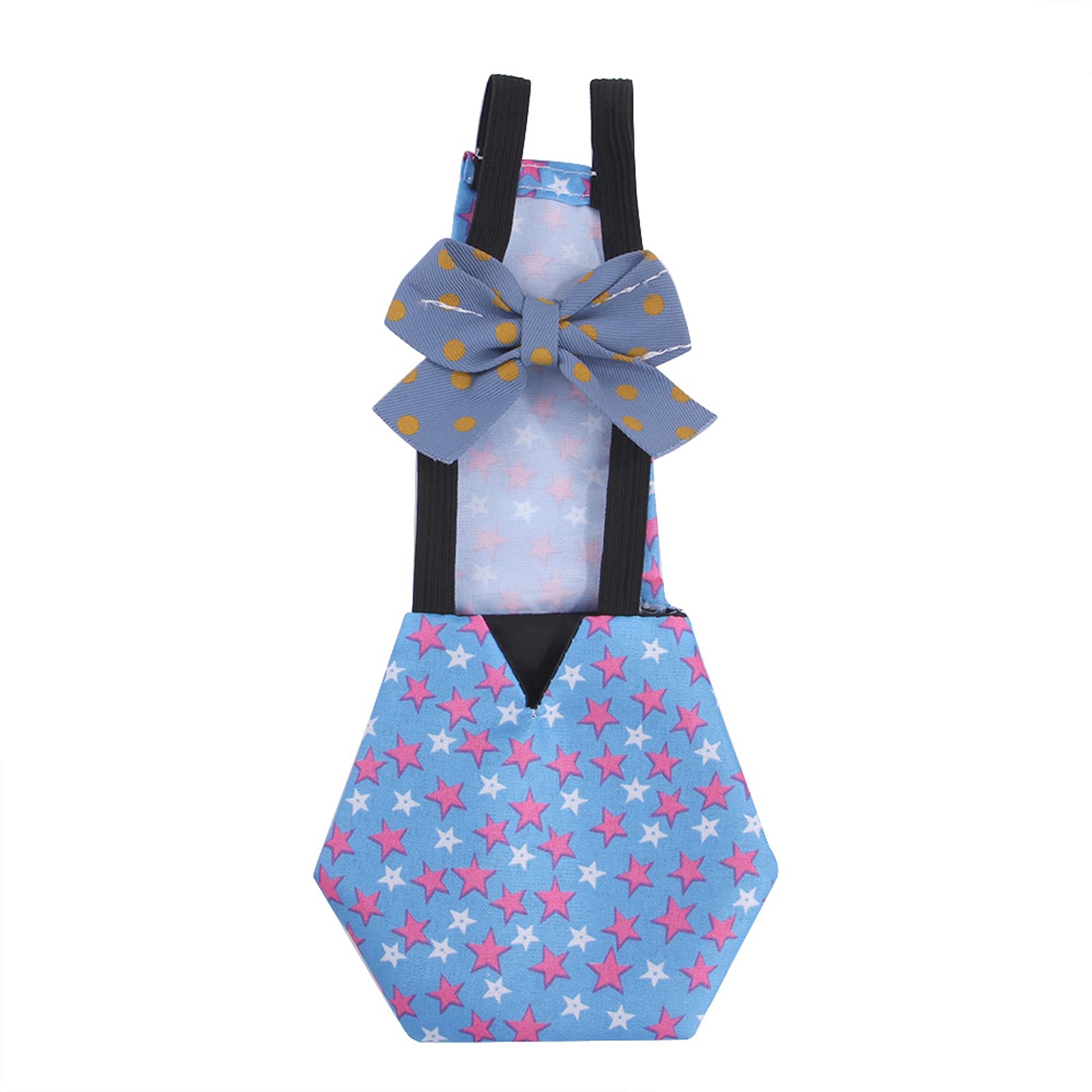 Pet Duck Chicken Diaper Washable Reusable Poultry Clothing Goose Nappy Adjustable Pet Supplies for Chicken Hen Duck (Star, S)