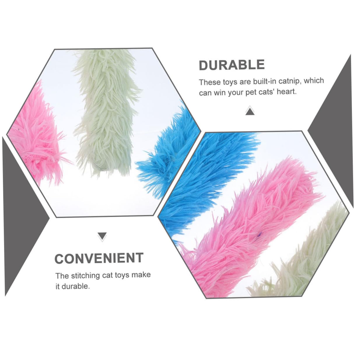 Mipcase 18pièces Jouets Interactifs Chaton avec Herbe à Chat Coussin Doux Et Jouets à Teaser pour Chats Intérieur Fournitures pour Animaux De Compagnie Colorées