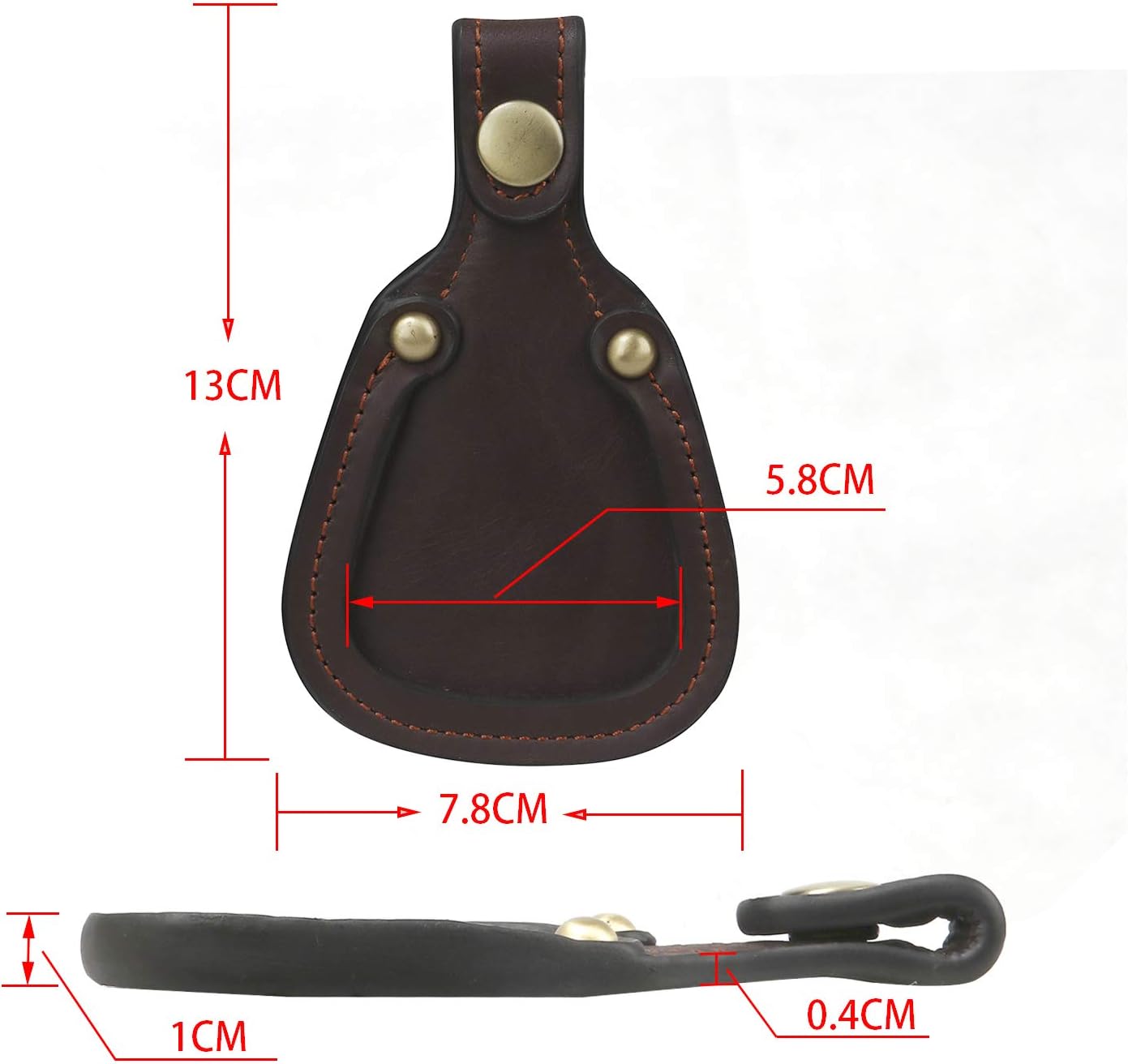 TOURBON Top Leather Trap Skeet Shooting Gun Barrel Protection Toe Rest Pad