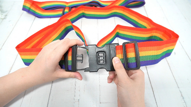 2 Stück Gepäckgurte Set - Verstellbar & Sicher Für Reisekoffer - Mit Namensschild