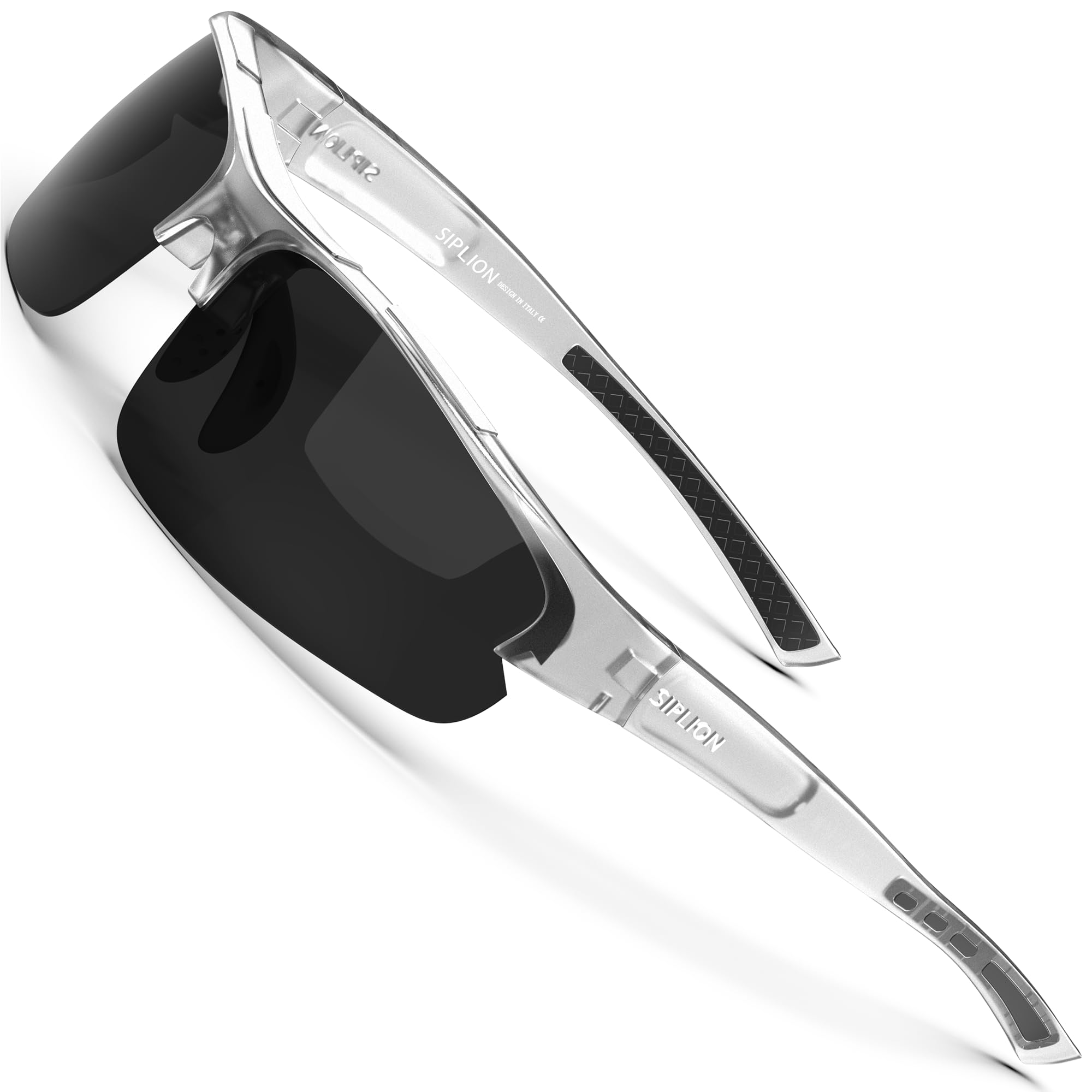 SIPLION Herren Sonnenbrille UV400 Schutz Polarisiert Superleichtes Rahmen CAT 3 CE
