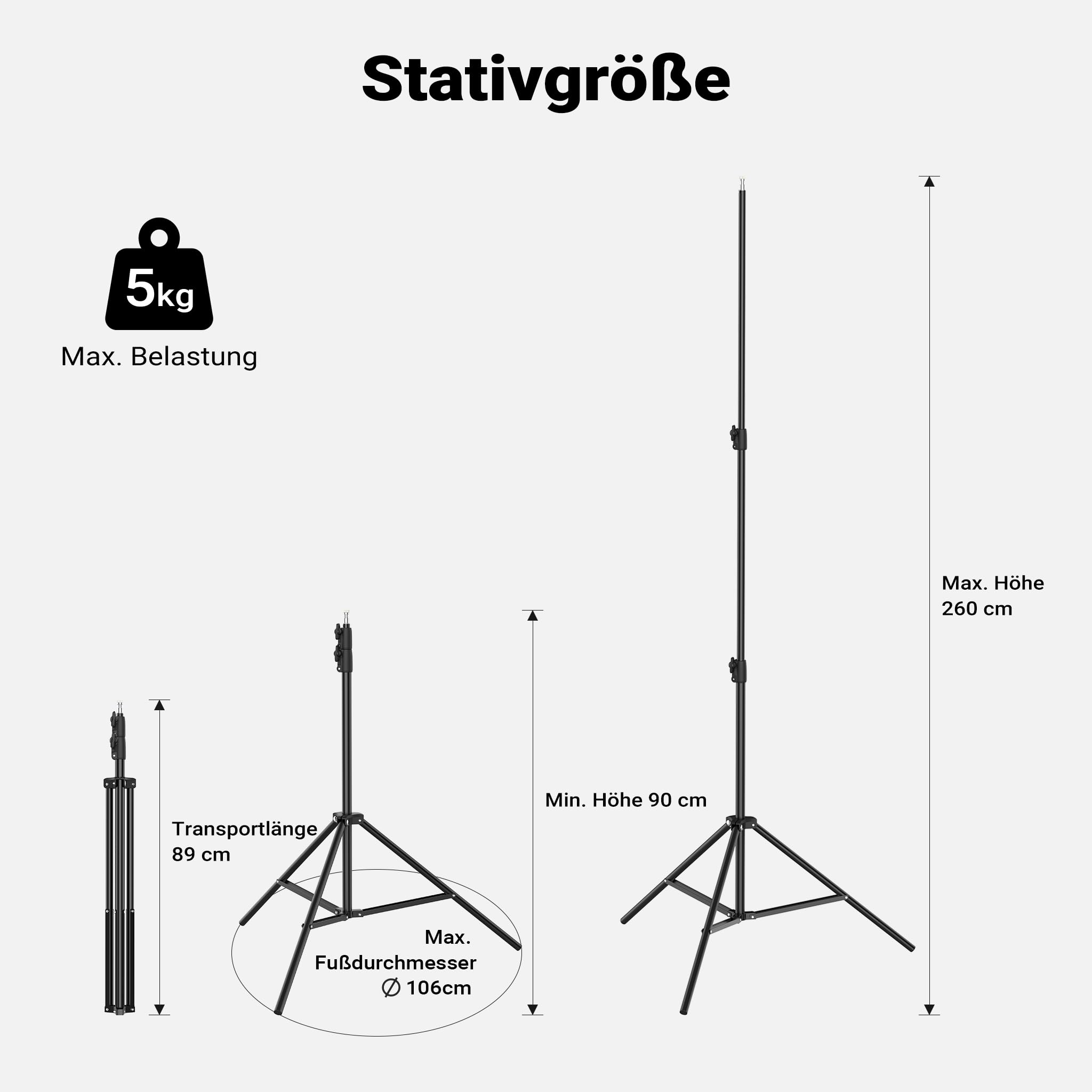 Multiblitz Zestaw z lampą LED MB-PL 60B, statywem oświetleniowym FT-8051 i oktagonalnym softboxem Ø 40 cm