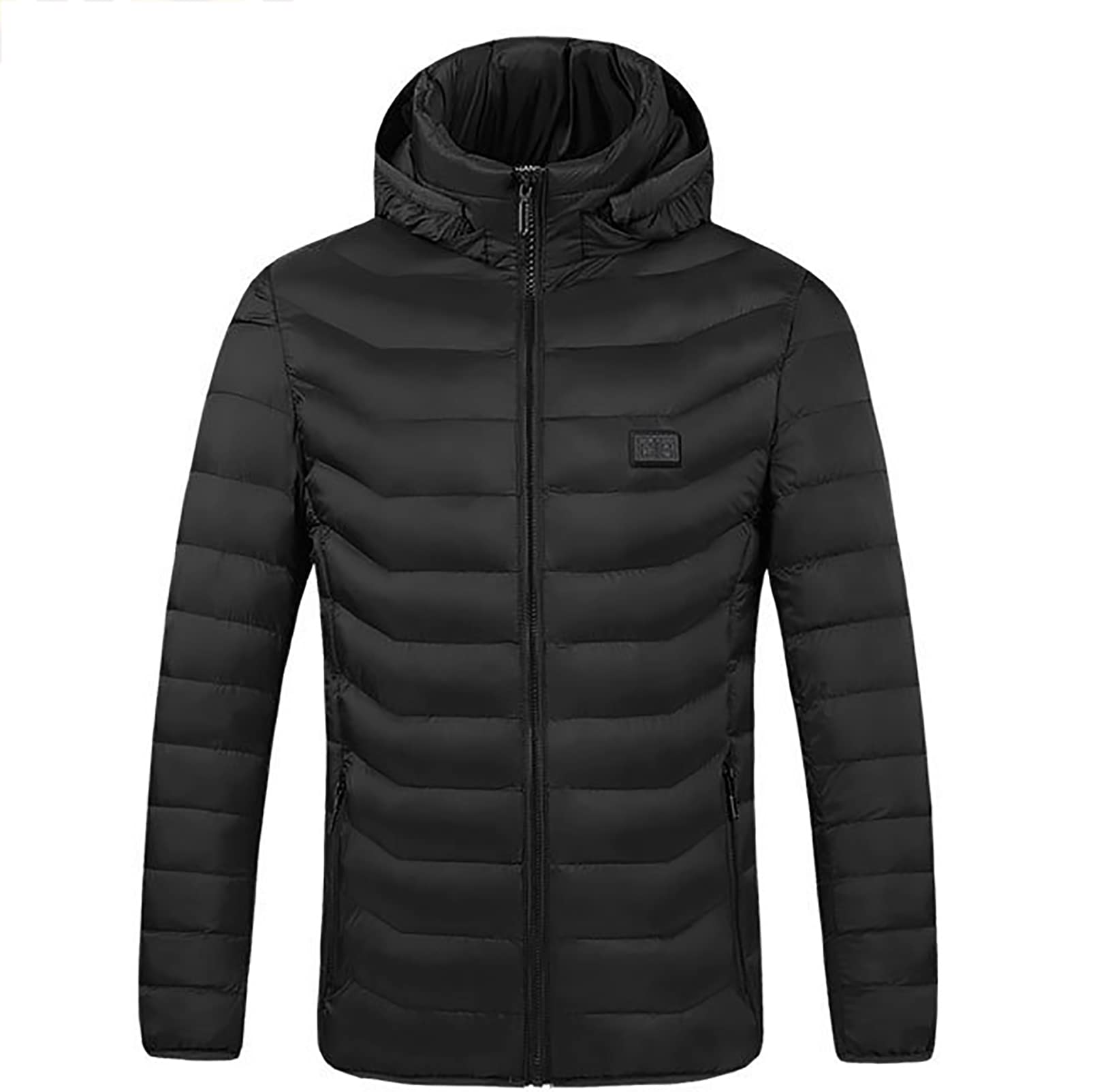 CUTTE Chaqueta Térmica Inteligente de Invierno para Hombre Resistente al Agua con Calefacción Eléctrica USB Chaqueta Acolchada Abrigo Ropa de Abrigo con Control Dual para la Fiebre