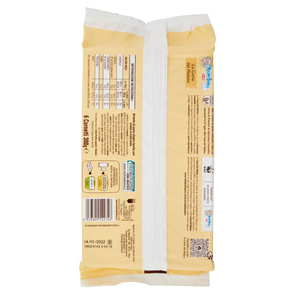 Cornetti Cioccolato Kornetti Kids Kornetti – Bauli – Mulino Bianco Croissants farcis au chocolat 36 croissants