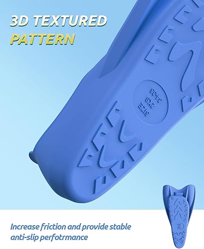 Miniatura 4 de WSTOO - Aletas cortas de entrenamiento, aletas de natación de silicona para adultos, hombres y mujeres, para natación, esnórquel y buceo