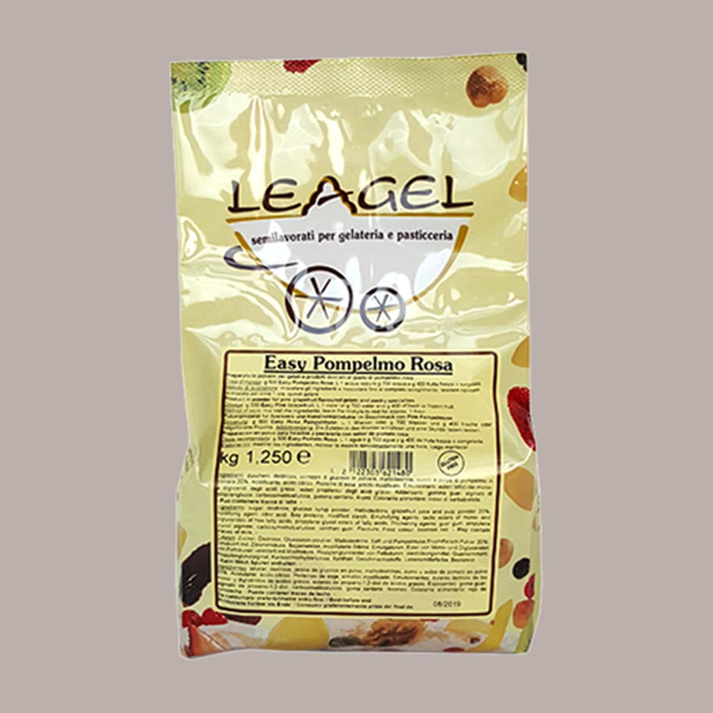 Pompelmo Rosa Preparato in Polvere Easy per Gelato Leagel - 1,25 Kg -