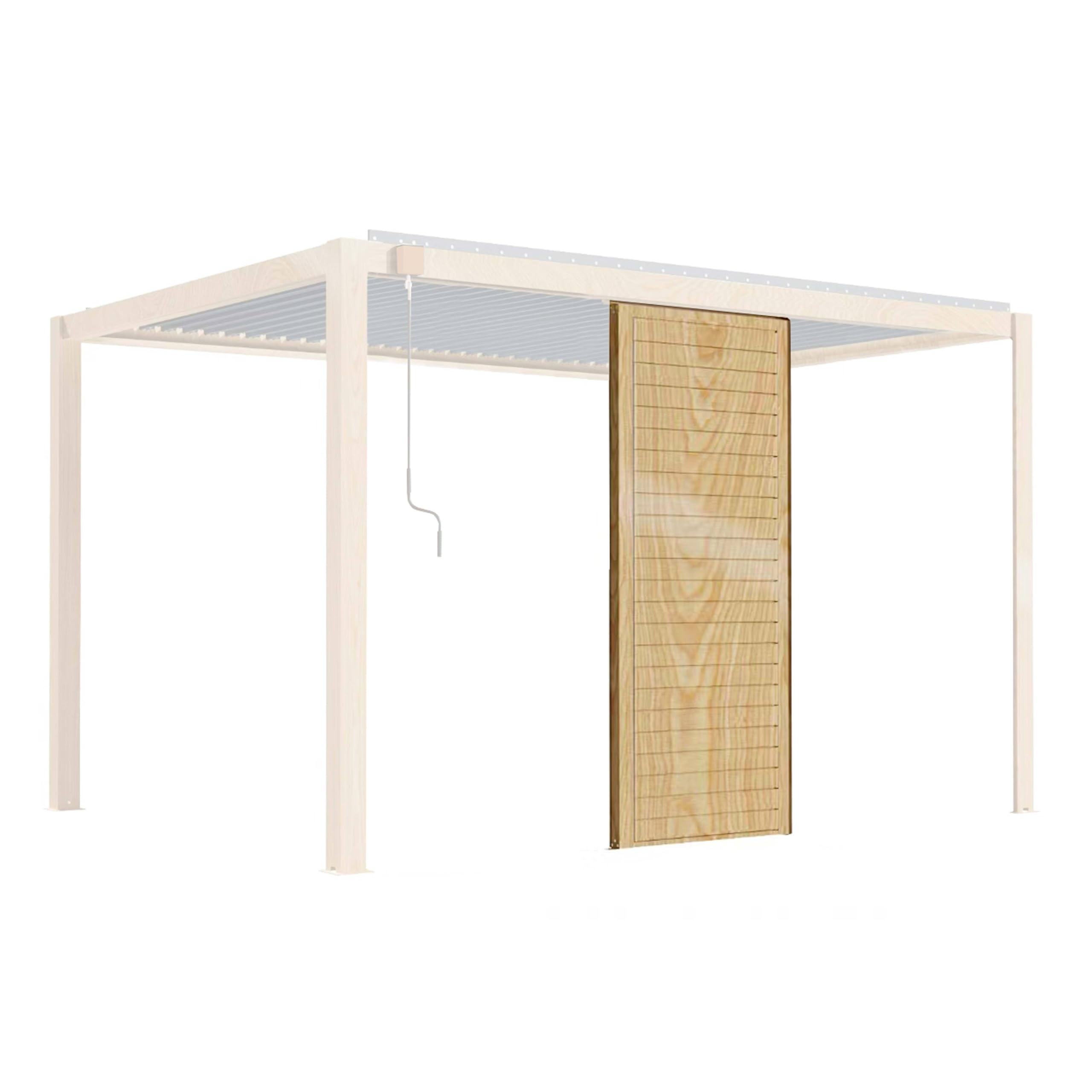 Claustra bois pour pergola bioclimatique corato et sapri (2,39 x 1 m)