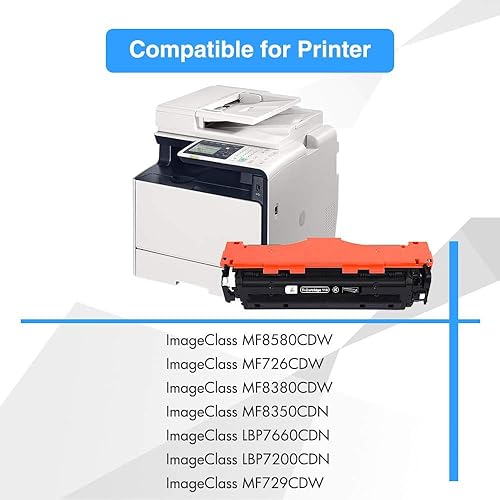 Miniatura 2 de 118 cartuchos de tóner compatibles con Canon 118 CRG118 CRG-118 Tóner para Canon Imageclass MF8580Cdw MF726Cdw MF8380Cdw MF8350Cdn LBP7660Cdn Tinta