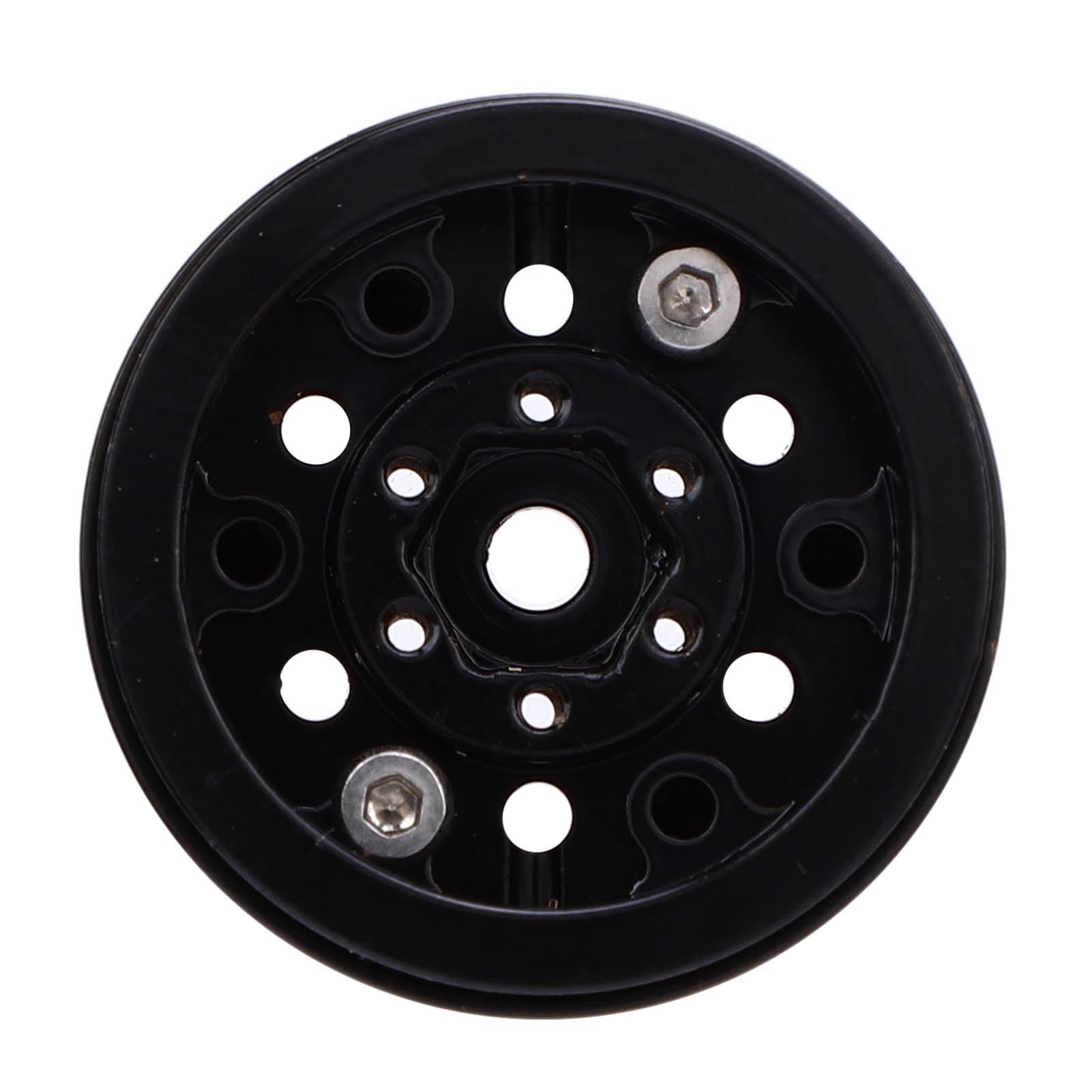 Diyeeni 4 Piezas Beadlock Rueda Cubo de Latón para SCX24 1/18 Coche RC | Bujes de rueda de coche RC de 1 pulgada, bujes de rueda de coche modelo mecanizados CNC, con tornillos, para Axial SCX24