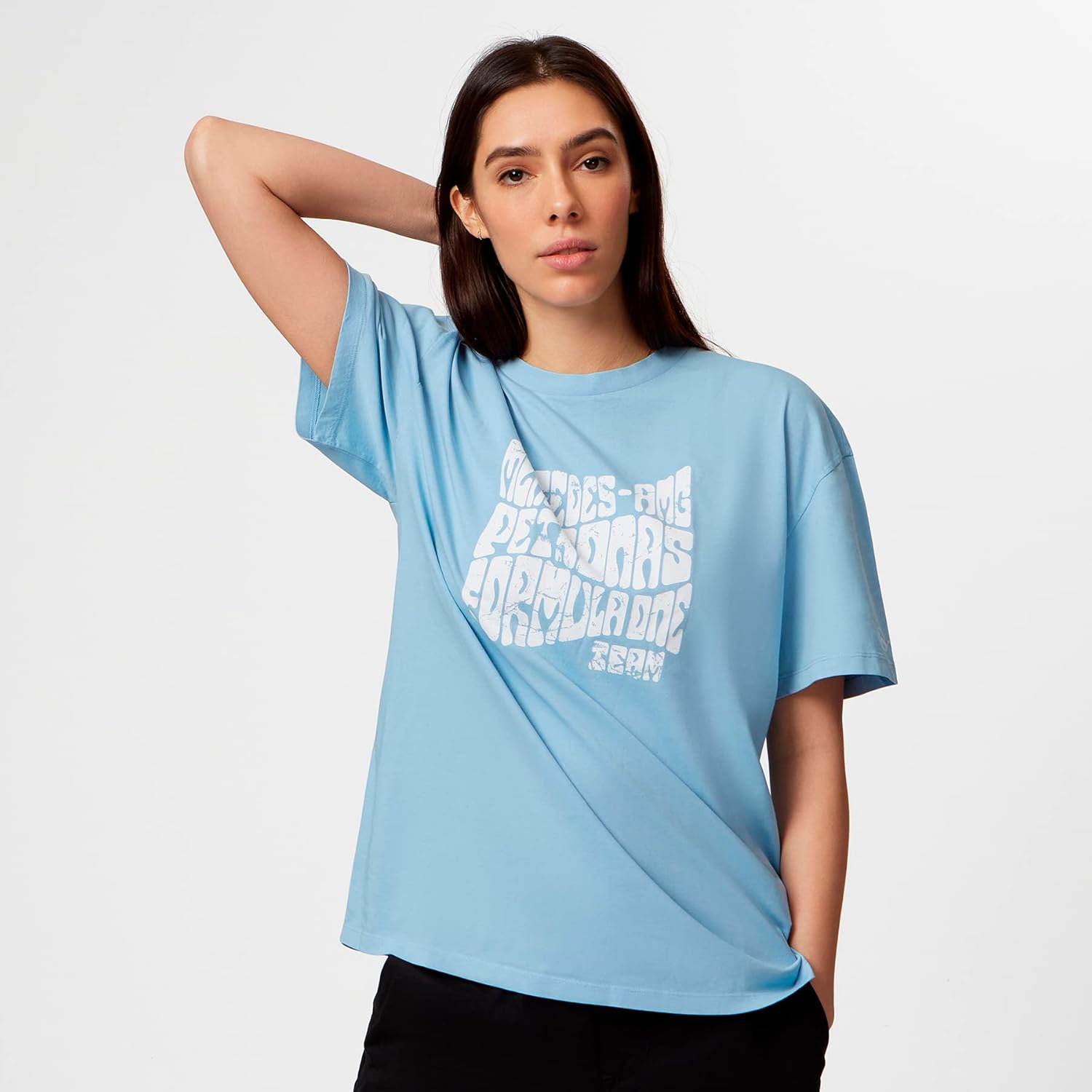 Mercedes AMG Petronas Formula One Team - Retro T-Shirt - Blue - Size: XXL - Image 7