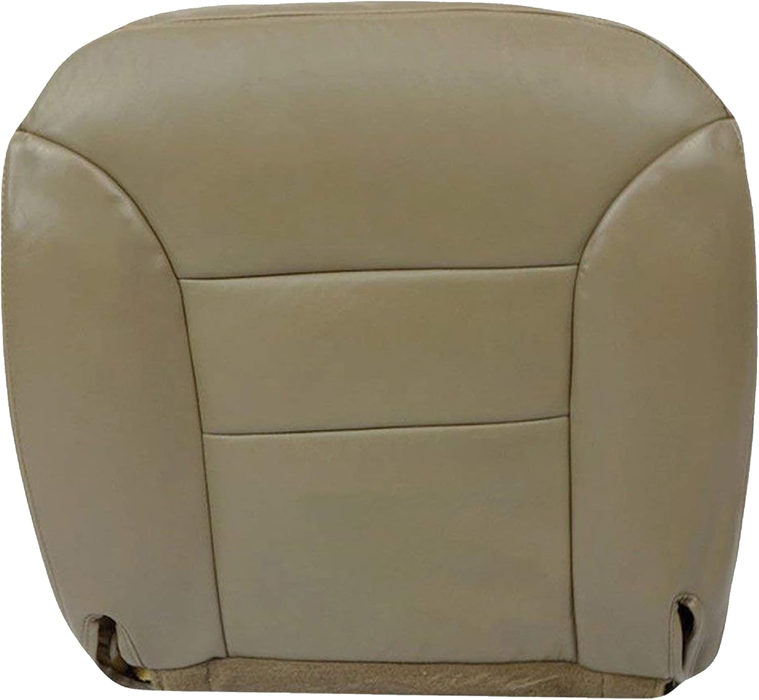 1995 1996 1997 1998 1999 GMC Sierra SLT SLE Synthetic Leather Seat Cover Replacement, 95-99 Vinyl Seat Cover for GMC Sierra (Medium Neutral Tan, Passenger Bottom)