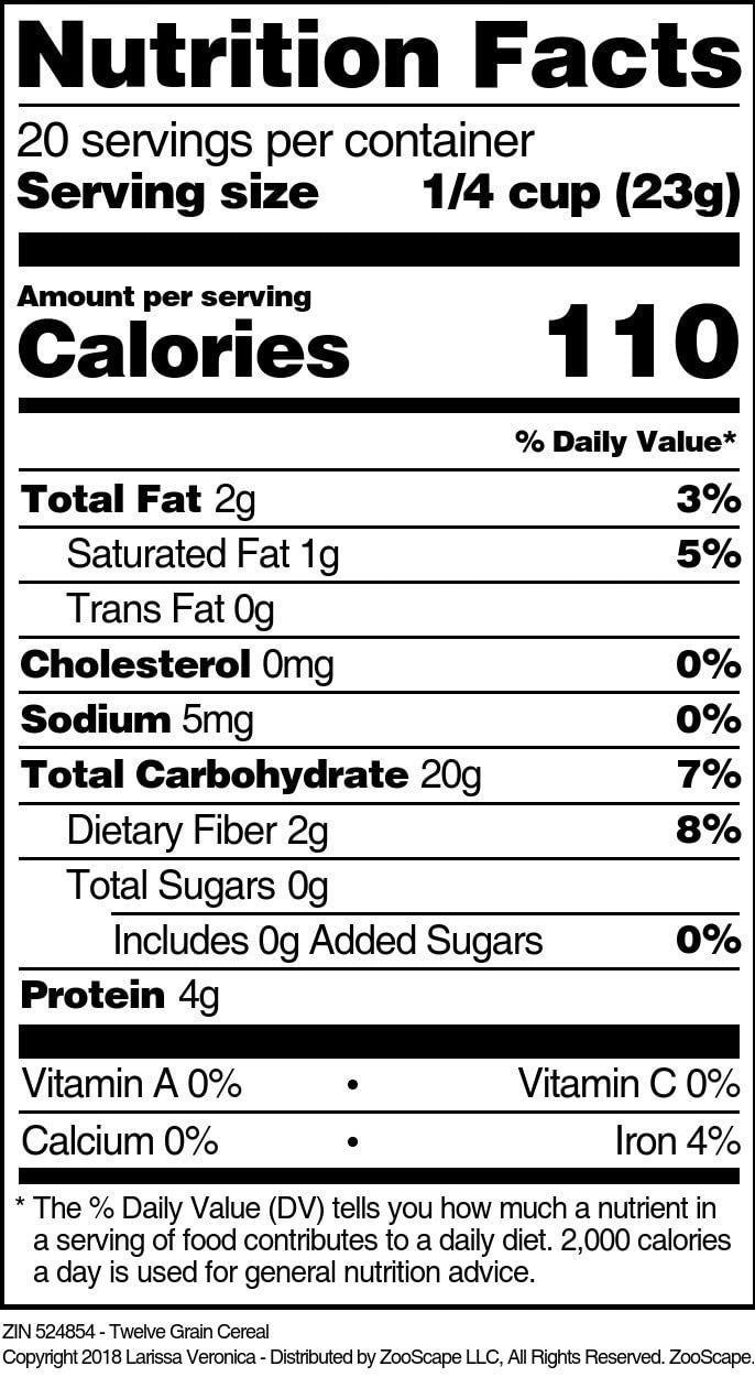 Twelve Grain Cereal (16 oz, ZIN: 524854) - 3 Pack