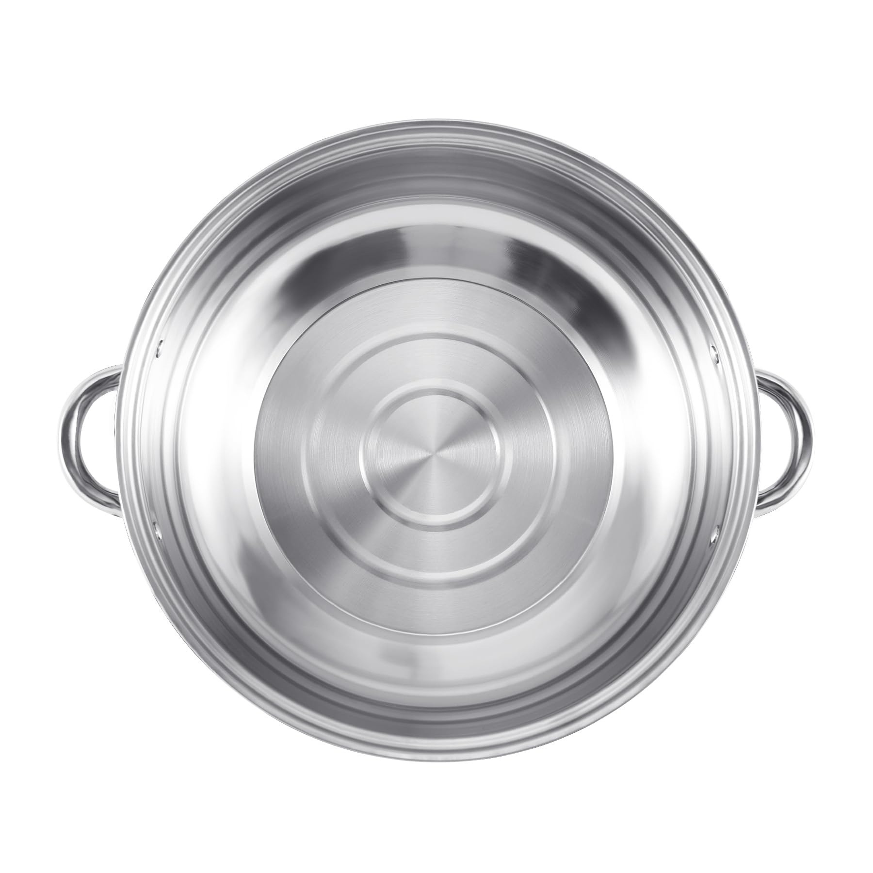 Cocido al vapor de acero inoxidable con tapa de cristal, 5 pisos 30cm, utensilios de cocina, cacerola, placa de inducción, vaporizador para albóndigas