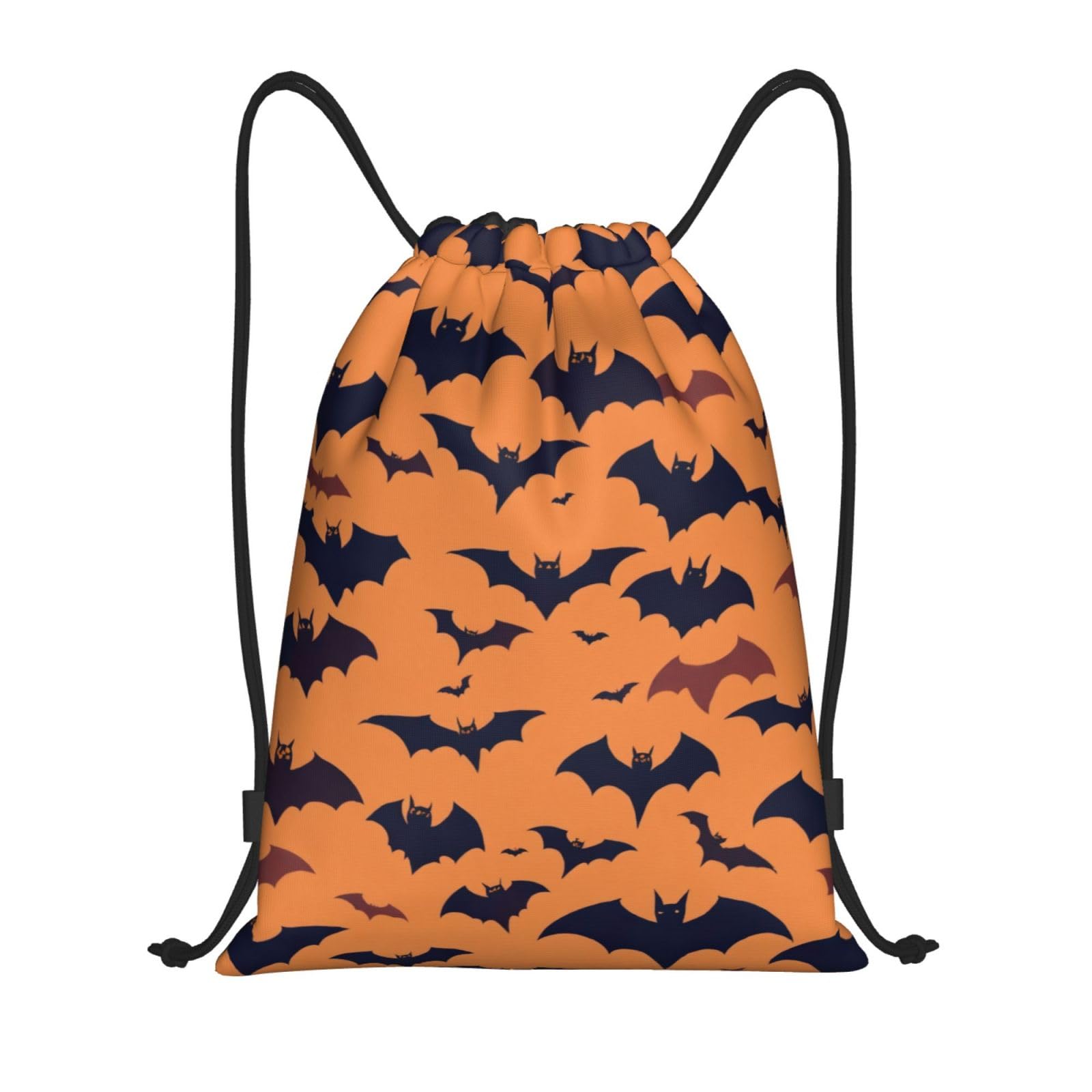Yomeeaaaa Unisex Bat Pattern Print Drawstring Bags,Drawstring Backpacks,String Bag Backpack For Gym Shopping Sport Yoga