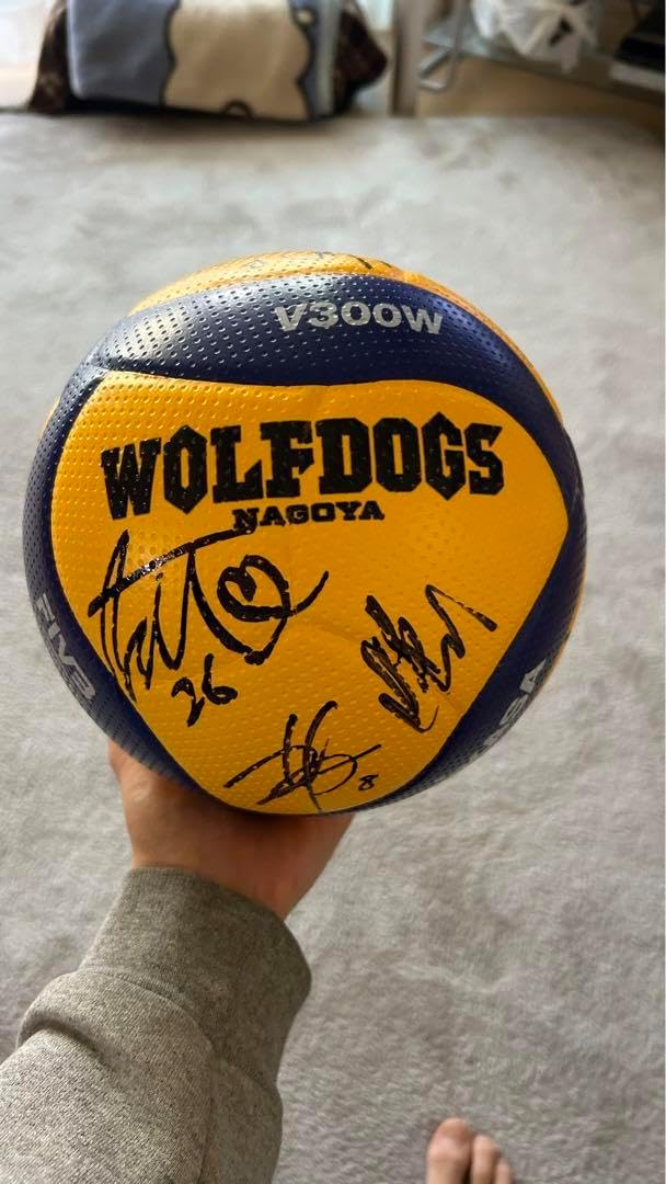 WOLFDOGS NAGOYA ウルフドッグス名古屋 選抜選手 直筆サインボール WOLFDOGS NAGOYA ウルフドッグス名古屋 選抜選手 直筆サインボール