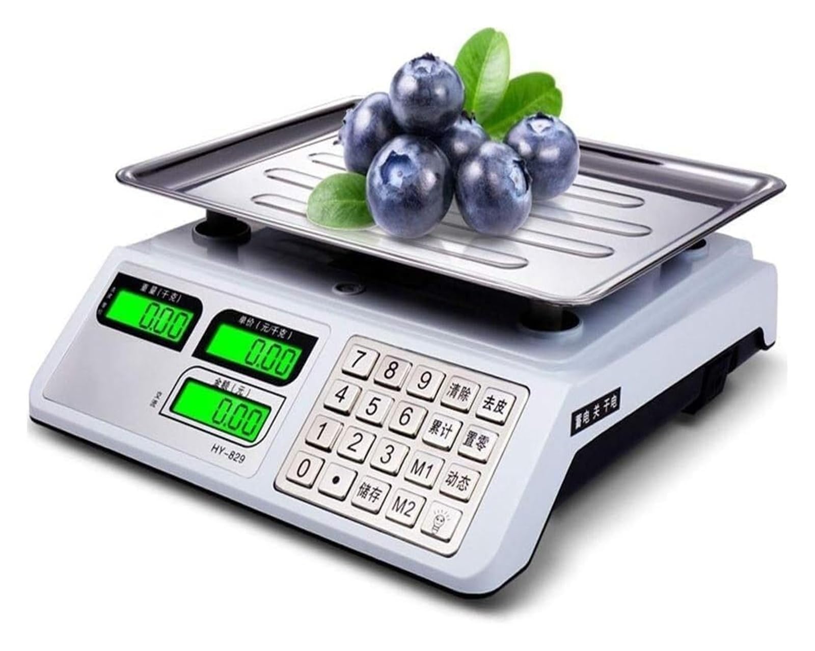 Balanze elettroniche per cucina, bilancia da banco elettronica, display impermeabile in acciaio inossidabile per verdure e frutta, bilance elettroniche multifunzionali per fast food, bilance da 30 kg
