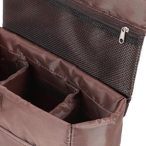 Bolsa para cámara con compartimentos acolchados de nylon marrón para proteger tu equipo 7