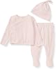 Burt's Bees Baby Take Me Home 3 Piece Set, Top, Pant, and Hat Bundle, 100% Organic Cotton Baby Unisex Baby Set