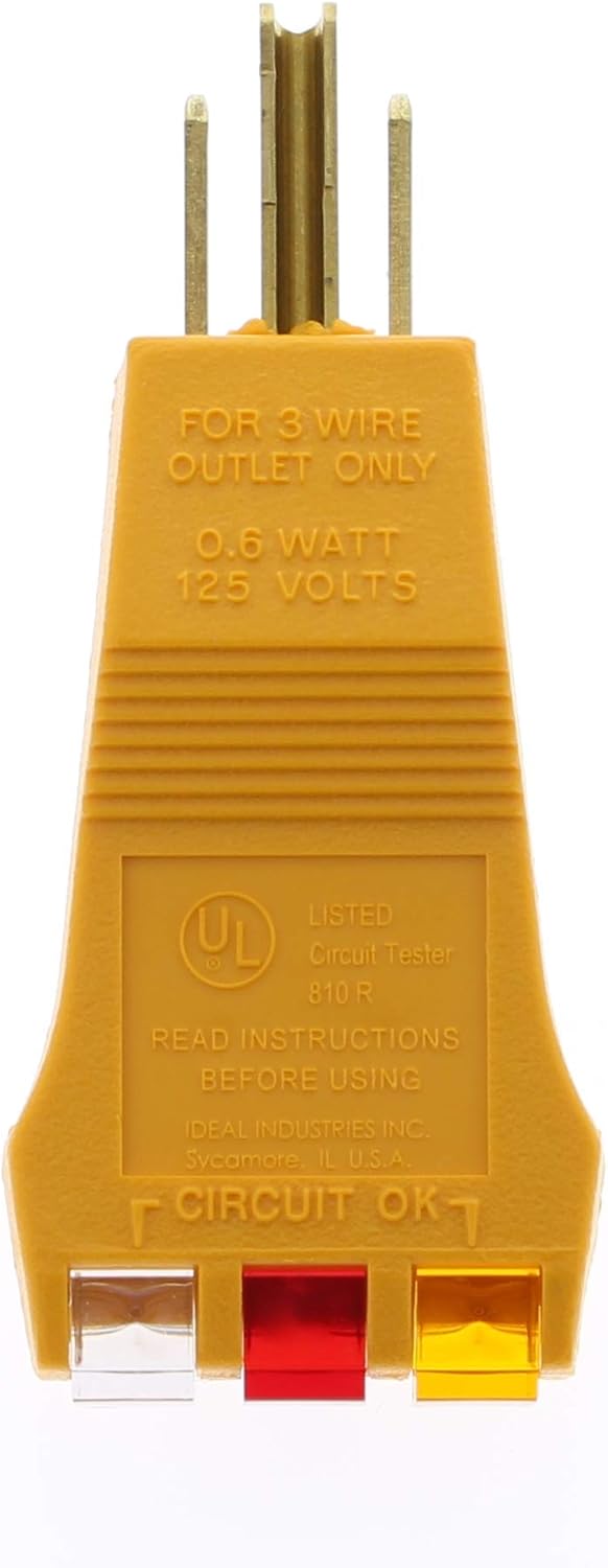 IDEAL INDUSTRIES INC. 61-051 E-Z Check Plus GFCI Receptacle Tester