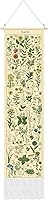 Tegeme Vintage Plants Tapestry 52x13 Inch Vertical Wall Hanging Botanical Tassel Decor for Bedroom Living Room