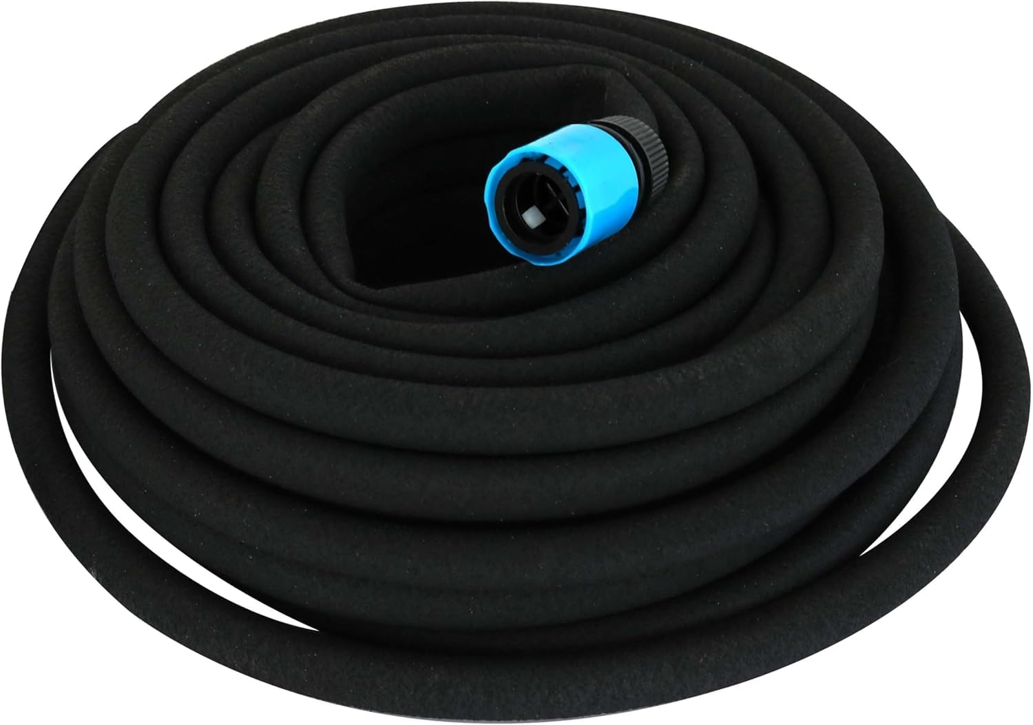BURI Lot de 4 tuyaux d'arrosage Pearl 60 m (4 x 15 m) - Tuyau d'arrosage avec raccord de raccordement - Micro irrigation pour jardin, parterre et serre - Économie d'eau et raccourcissement - Diamètre