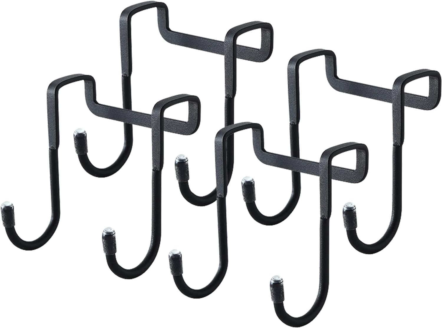 Boniry 4 Pcs Stainless Steel Over-The-Door Hooks - Heavy Duty S-Shaped Hangers for Clothes and Cabinet Organization - No Drilling Needed