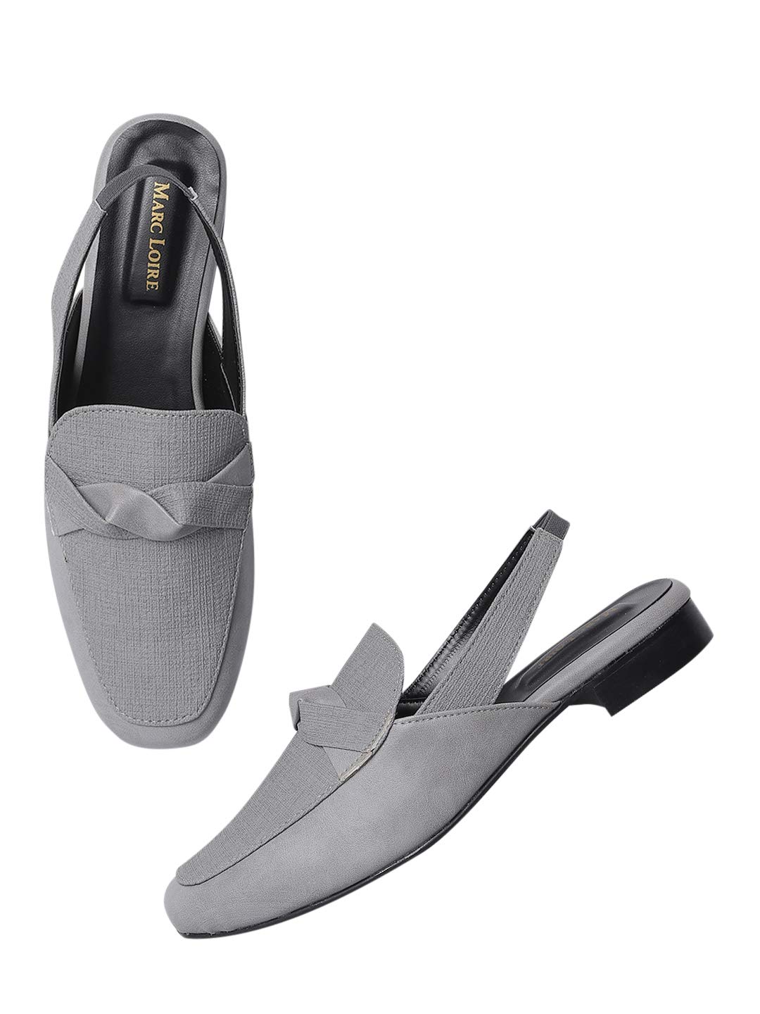 Marc Loire Womens Grey Leather Slip on Mules Shoes Casual and Formal Footwear, 7 UK (B08ZKVSKGH) Amazon Price History, Amazon Price Tracker