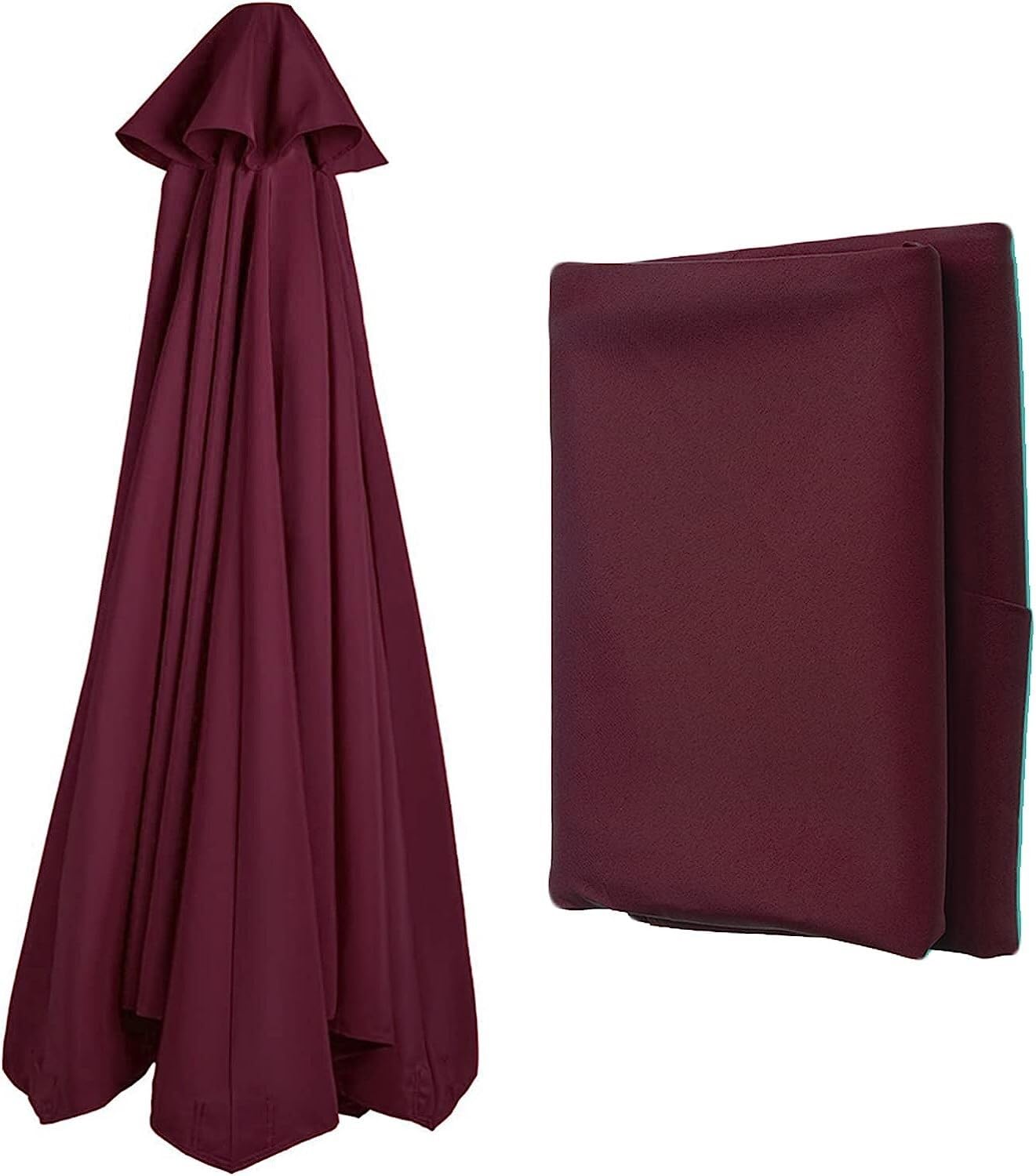 Umbrella Canopy Replacement 8 Ribs/6 Ribs, Patio Umbrella Cover Canopy Replacement Top, Fade Resistant Tear Resistant Outdoor Table Market Umbrella Canopy For Lawn ( Color : E , Size : (9Ft)2.7m/6ribs