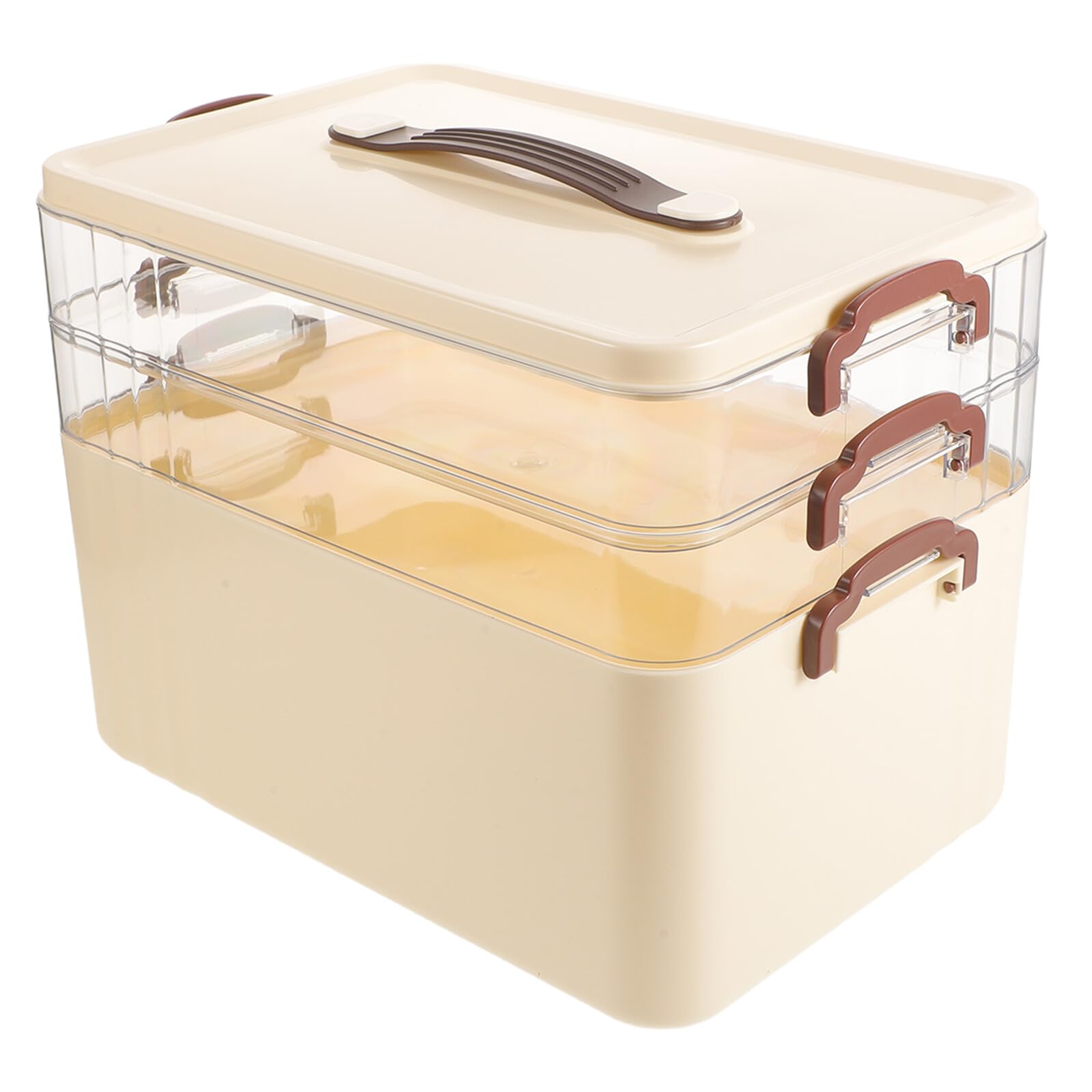 Boîte de rangement pour remède 3 niveaux crème VALICLUD