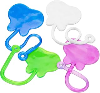 Practicon Smile Aisle Neon Sticky Teeth, Tooth Shaped Stretchy Toy, Dental Toys & Giveaways, Dentist Office Patient Prizes, Rewards, Gifts for Kids, Assorted Colors, Bulk Pack of 36