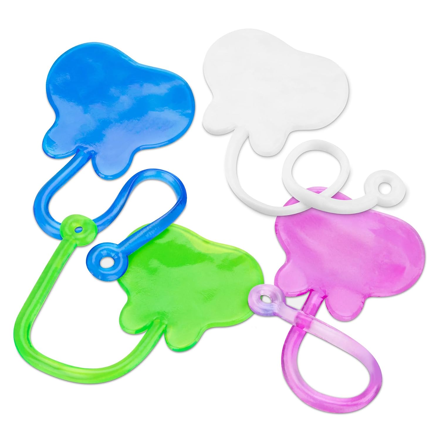 Practicon Smile Aisle Neon Sticky Teeth, Tooth Shaped Stretchy Toy, Dental Toys & Giveaways, Dentist Office Patient Prizes, Rewards, Gifts for Kids, Assorted Colors, Bulk Pack of 36