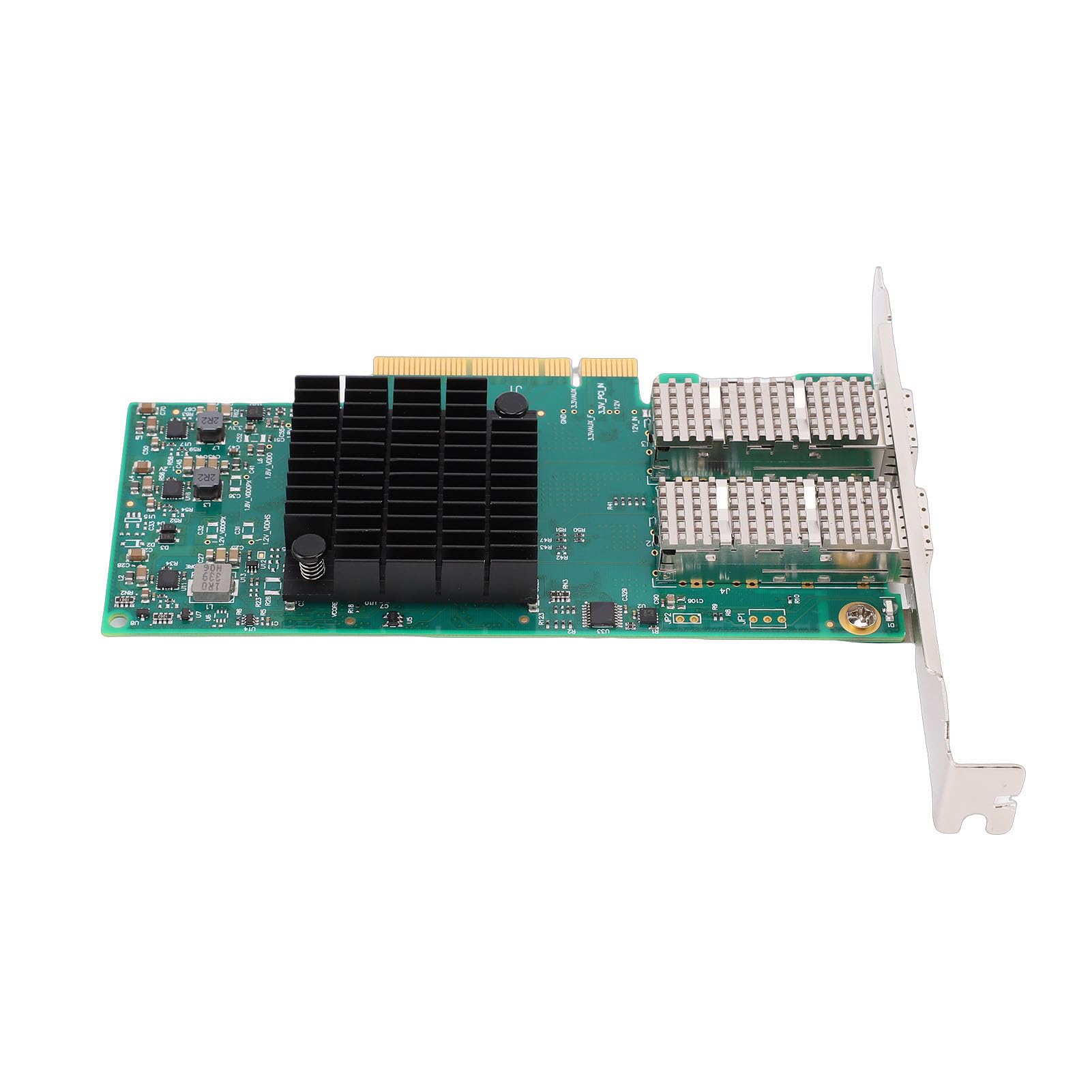Vikye Scheda di Rete a Doppia Porta da 10 Gb, Adattatore Ethernet PCI Express, Adattatore di Rete per Server SFP28 con Piattaforma di Elaborazione GPU RDMA