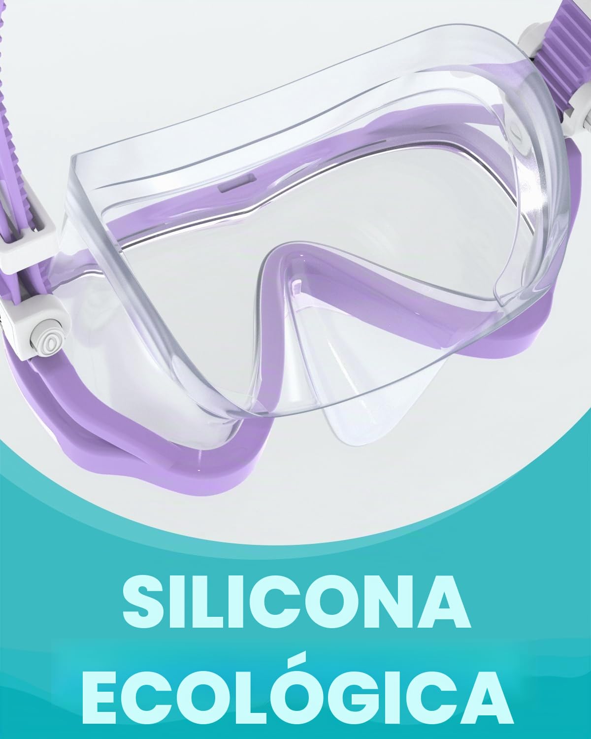 Gafas de Buceo para Niños, Gafas de Natación Antiniebla y a Prueba de Fugas, Máscaras de Buceo Nasal Panorámicas de Alta Definición de 180 °, Adecuado para 4-14 niños y niñas