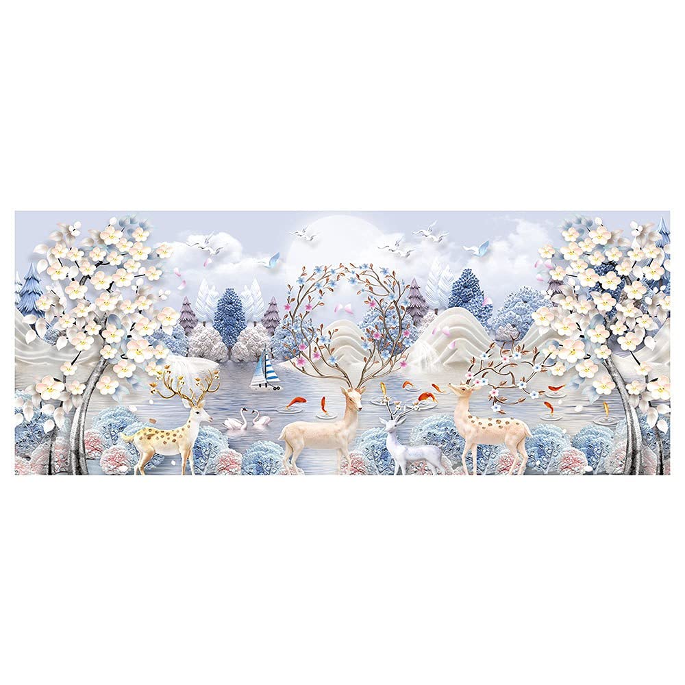 Diamond Painting Grande toile wapiti pour illuminer et décorer le mur de votre salon moderne