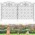 5 Panels No Dig Decorative Outdoor Garden Fence for Yard, 32 in (H) x 11.8 ft (L), Rustproof Heavy Duty Metal Fence Borders for Dogs Outside, Temporary Fence, Garden Fencing Animal Barrier, Black