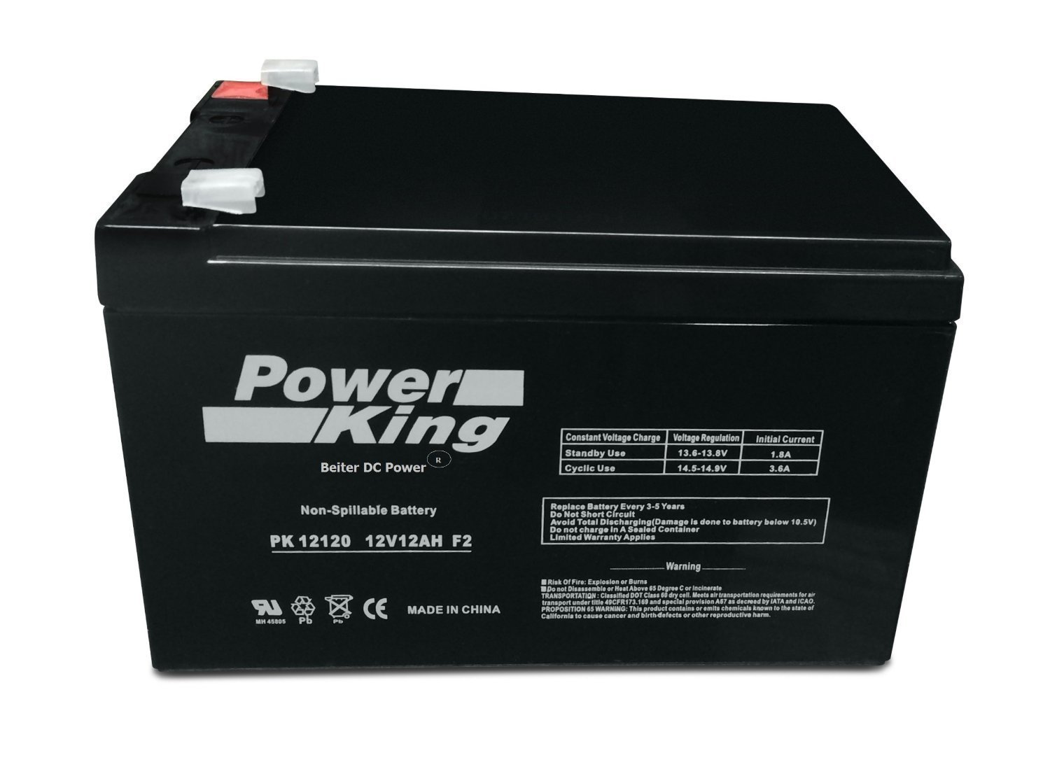 12v 12Ah F2 Terminal Sealed Lead Acid Battery (4 Pack)