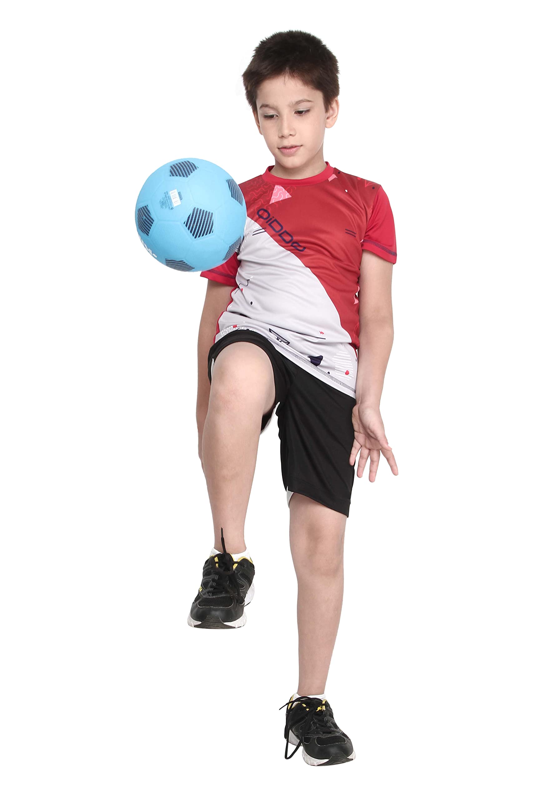 Qiddo Sports Boys' T-Shirt 8-9 Years (Red)-image-32