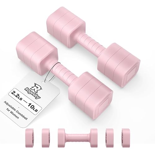 Ragebby Adjustable Dumbbell Set of 2, Weights for Men and