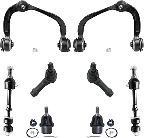 Miniatura 142 de Detroit Axle - Kit de suspensión frontal de 8 piezas para Chevy Aveo Aveo5 Pontiac G3 Wave Wave5 Suzuki Swift+ 2 brazos de control inferiores con