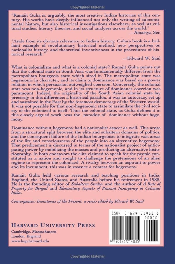 Dominance without Hegemony: History and Power in Colonial India (Convergences: Inventories of the Present) - Image 2