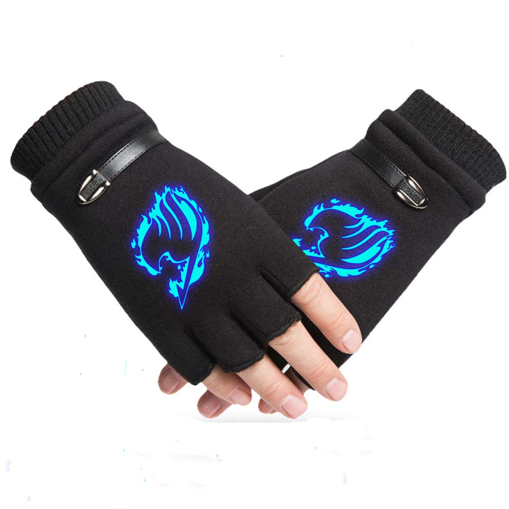 E.a@market Anime Fairy Tail Winter Fingerless Gloves