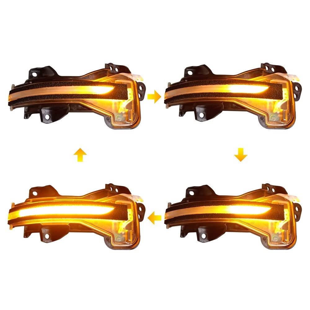 Luz estroboscópica ultradelgada Luz De Señal De Giro Dinámica Lateral Retrovisor LED, Indicador De Espejo, Intermitente para Breeze 2019 2020 Luces ​de Giro