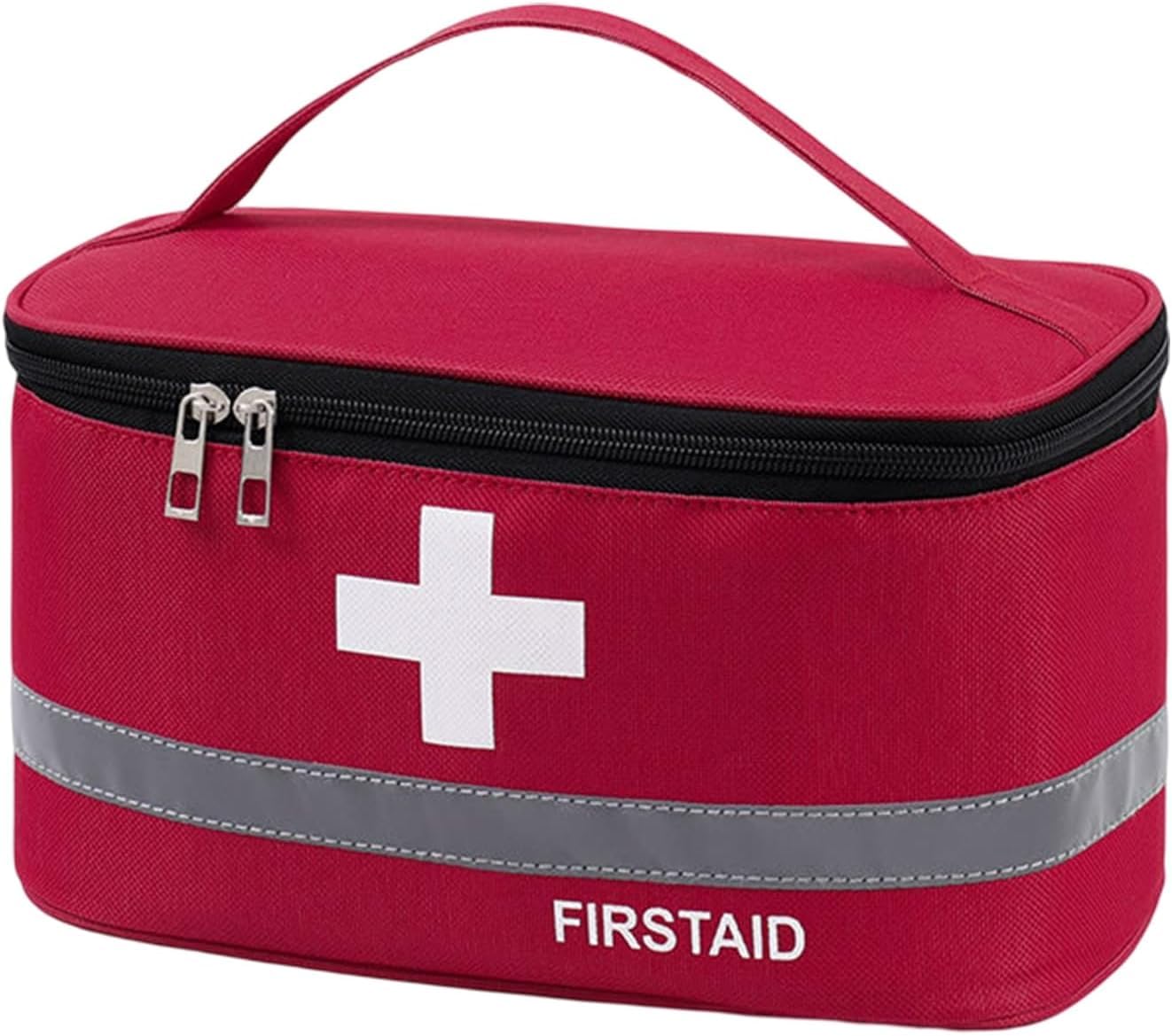 OrrdaMedical Kit First Aid Pouch | Nylon Medicine Storage Bag | Emergency Medicine Organizer Box for Home,Travelling (Multicolor) (Small)