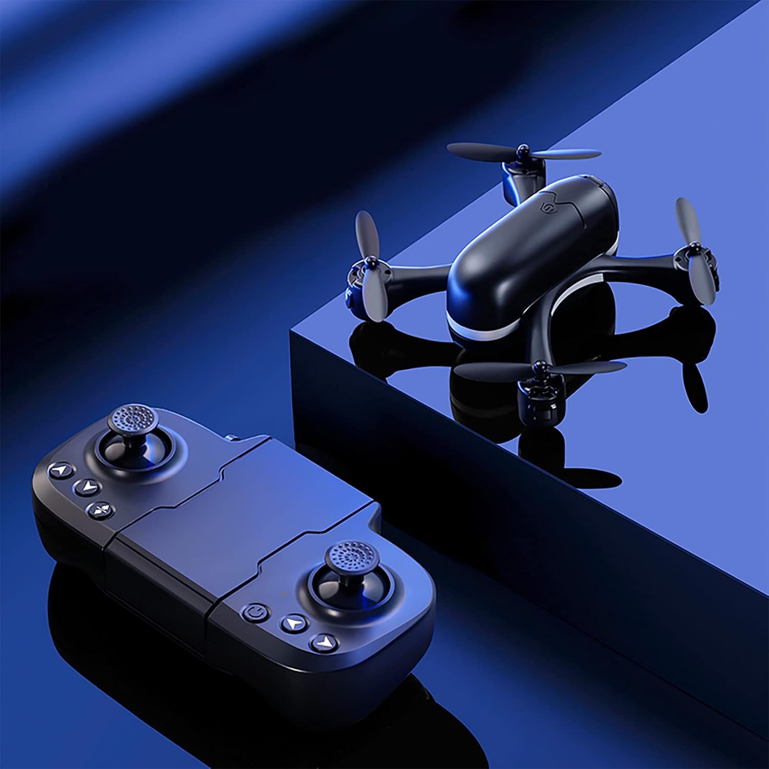 GoolRC S88 Mini Drone for Kids and Beginners, RC Quadcopter with 3D Flip, Altitude Hold, Headless Mode, One Key Take Off and Landing, Speed Adjustment, Storage Bag and 2 Batteries (Black)