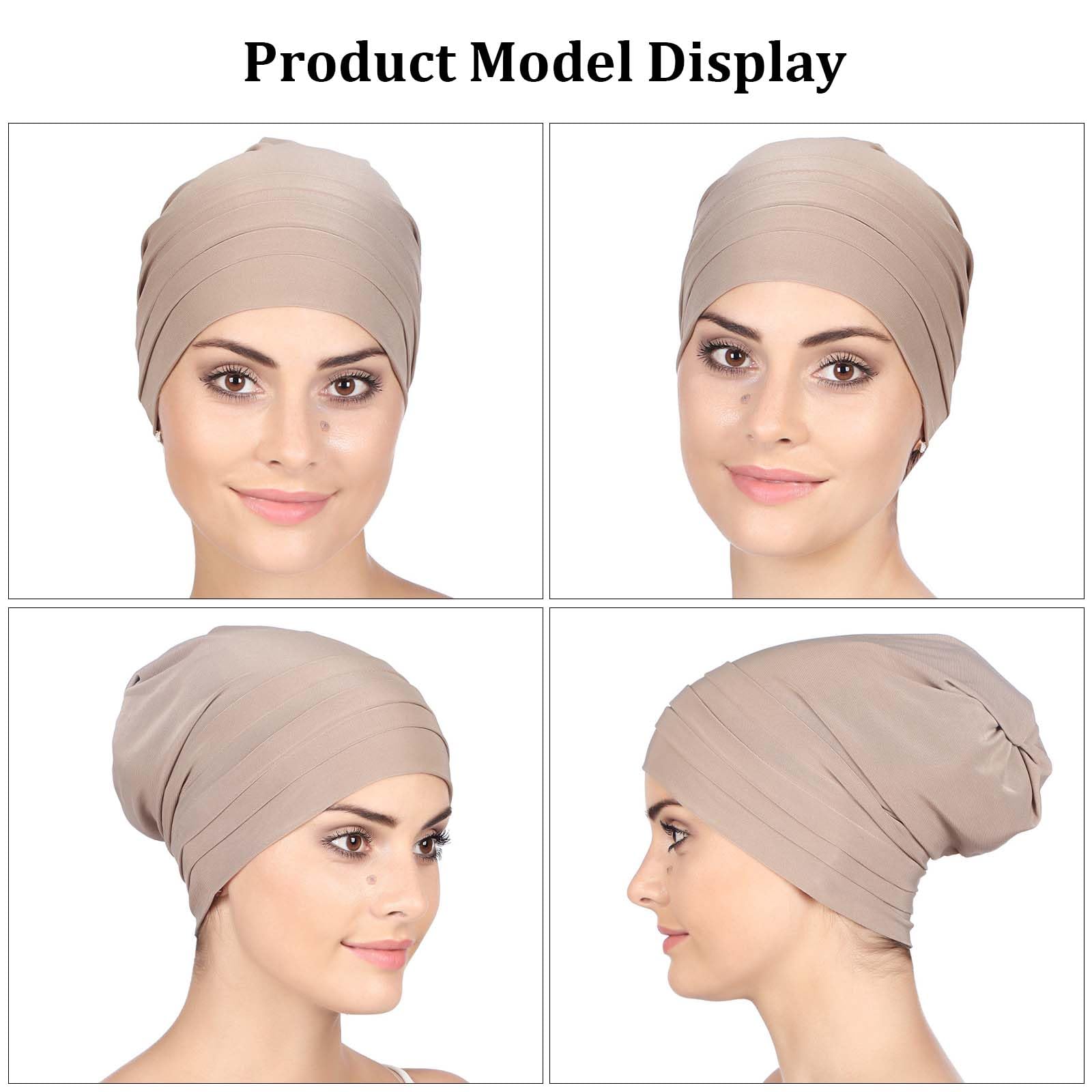 Gorra Quimio Mujer 2 Piezas, Gorro para Quimioterapia Fino y Suave