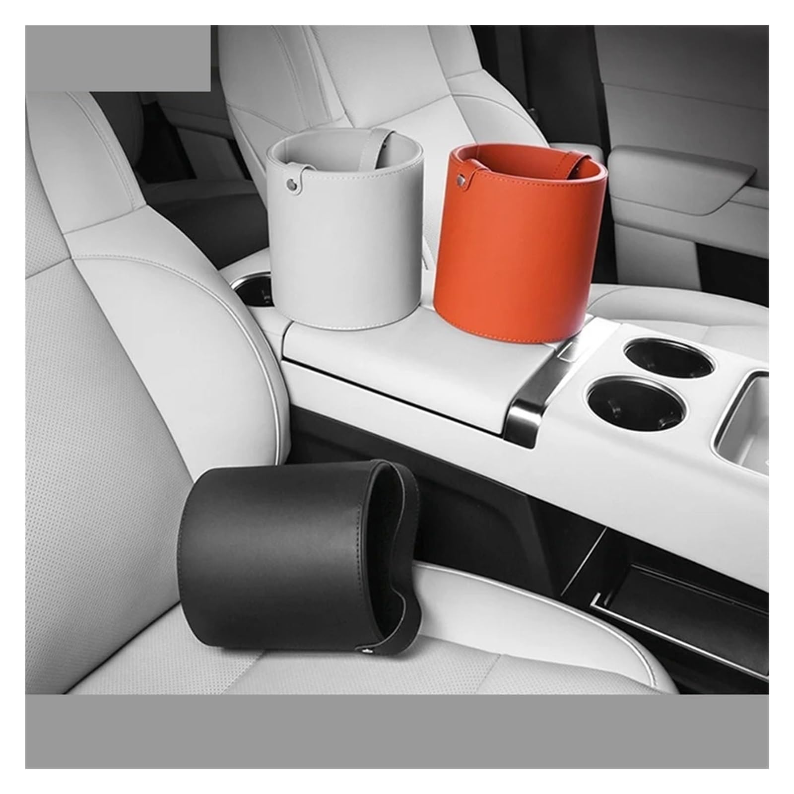 Auto Mülleimer Für Leading Ideal LiXiang L7 L8 L9 Auto-Mülleimer-Innenraum-Aufbewahrungsbox-Zubehör Abfallbehälter Autos(White)
