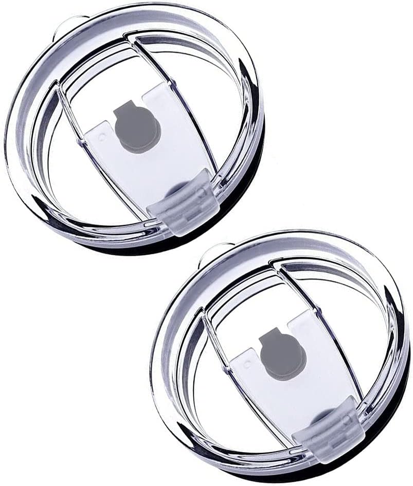 16oz Cups Replacement Lids, Spill Proof and Splash Resistant Lid, Straw Friendly (2 Pack) …