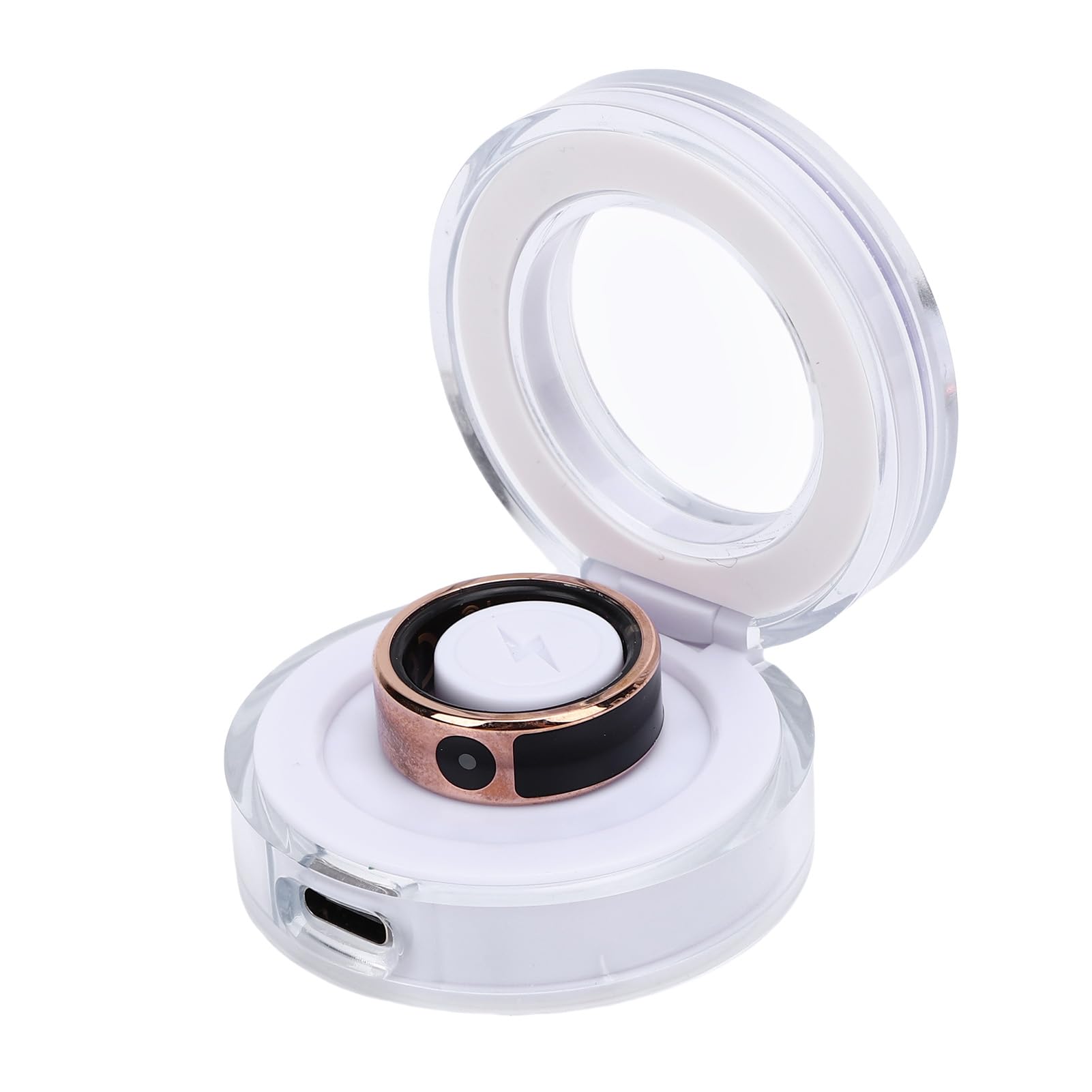 Asixxsix Bague connectée, Bracelet connecté à écran Tactile, Compatible avec l'application BT, étanche jusqu'à 5 ATM, Bague connectée pour Femmes et Hommes. (11)