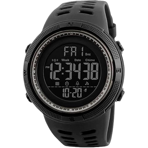 Relógio Masculino Esportivo Digital à Prova D'água Preto 1251 Relógio Masculino Esportivo Digital à Prova D'água Preto 1251