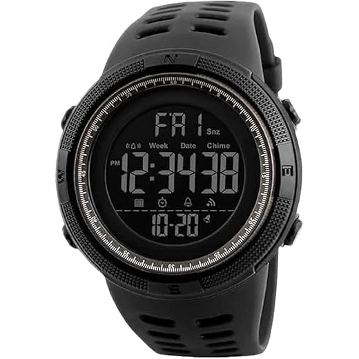 Relógio Masculino Esportivo Digital à Prova D'água Preto 1251